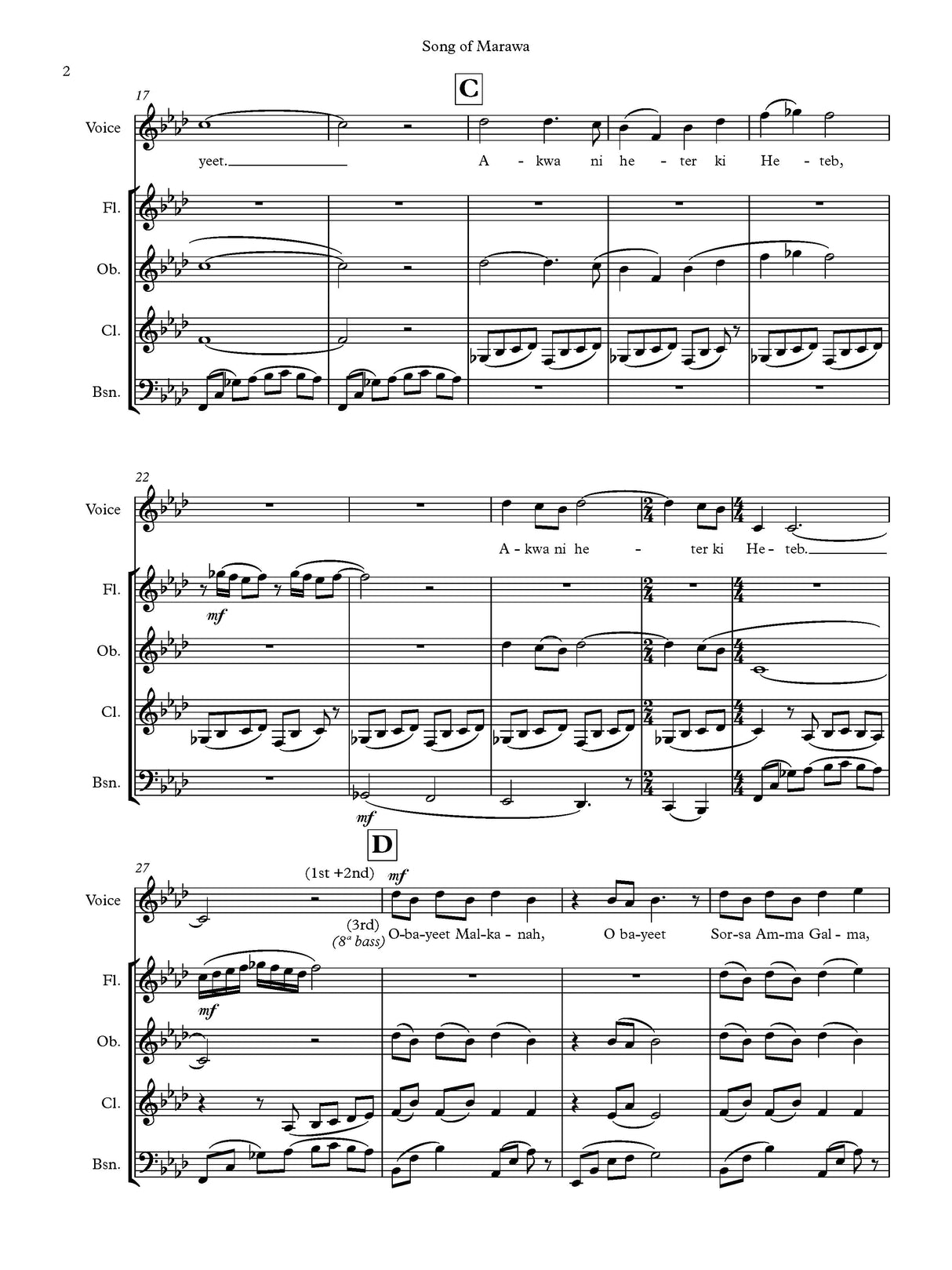 Berenholtz: Song of Marawa