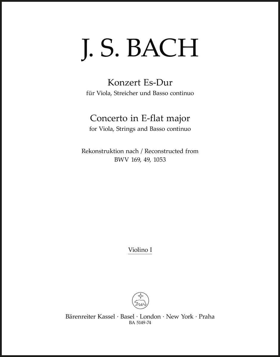 Bach: Viola Concerto in E-flat Major
