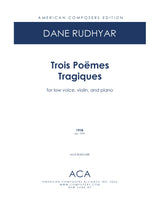 Rudhyar: 3 Poemes Tragiques