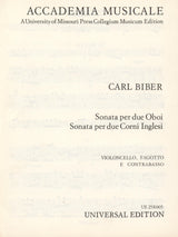 Biber: Sonata No. 1 for 2 Oboes, Sonata No. 2 for 2 English Horns