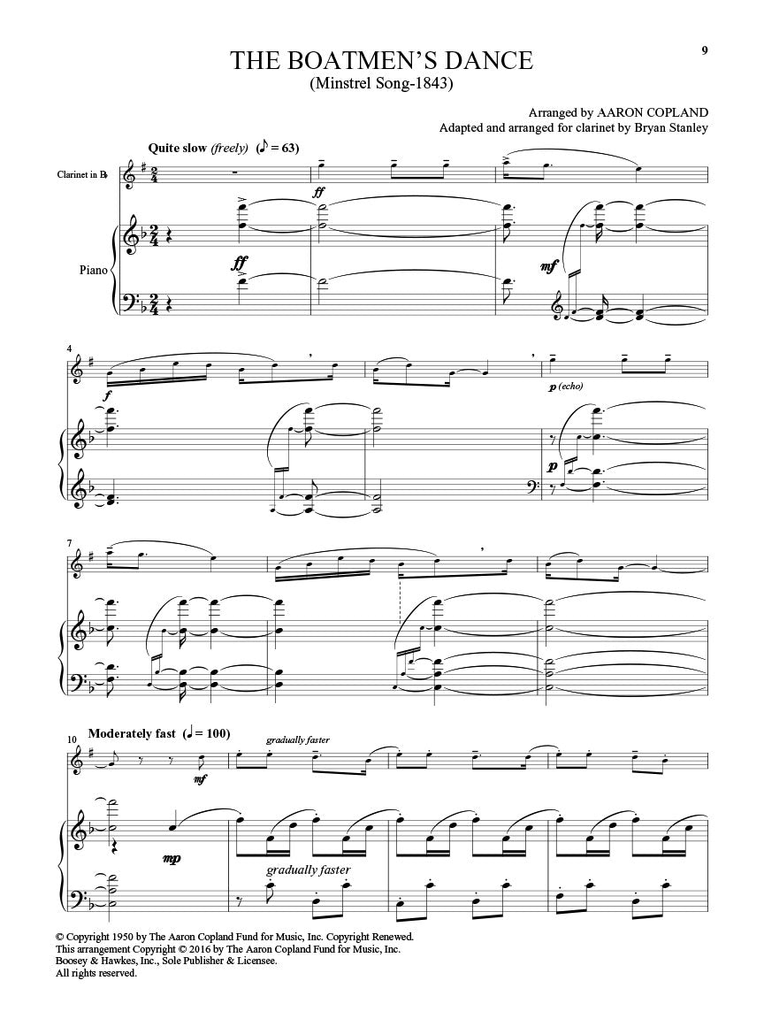 Copland: Old American Songs (arr. for clarinet & piano)