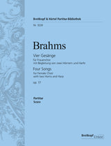 Brahms: 4 Songs, Op. 17