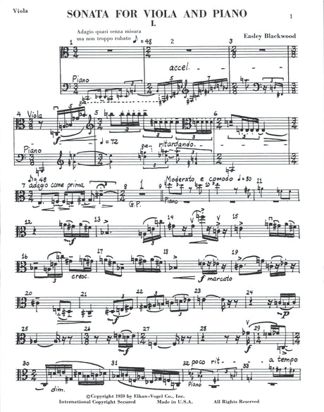 Blackwood: Viola Sonata
