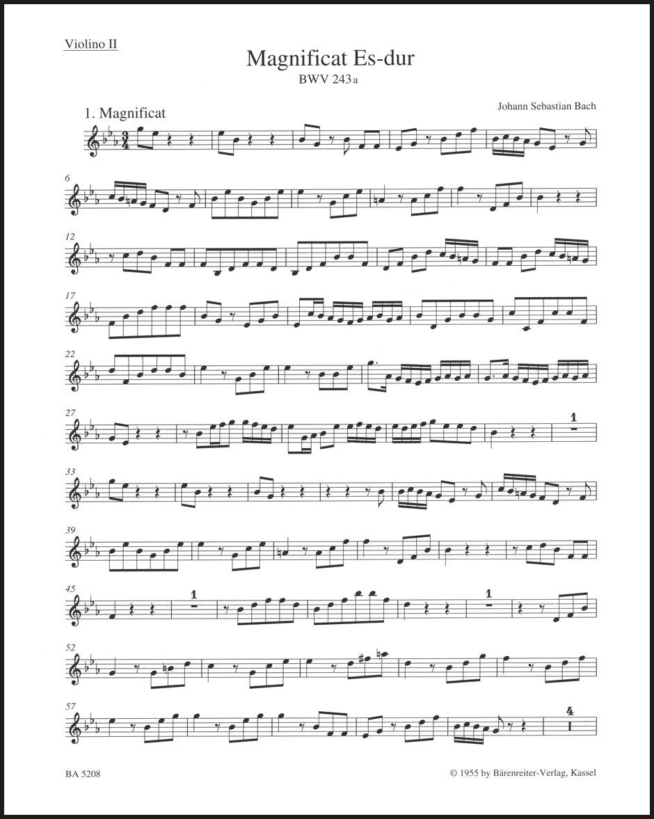 Bach: Magnificat in E-flat Major, BWV 243a – Ficks Music