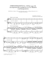 Brahms: String Sextets, Opp. 18 & 36 (arr. for piano 4-hands)