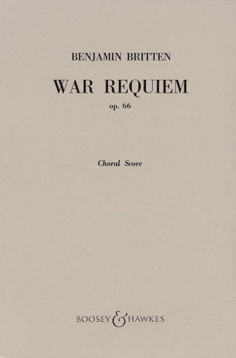 Britten: War Requiem, Op. 66 – Ficks Music