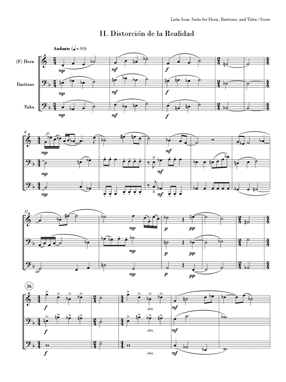 León Sosa: Suite for Horn, Baritone, & Tuba