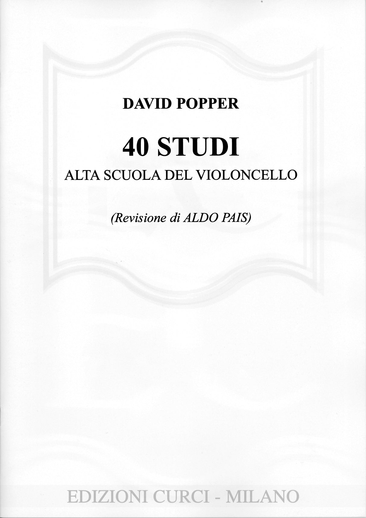 Popper: High School of Cello Playing, Op. 73