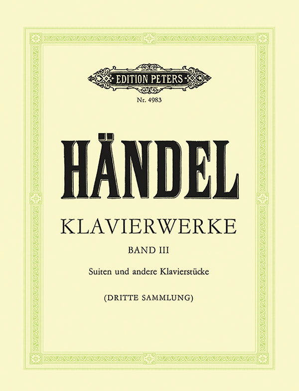 Handel: Keyboard Works Volume 3