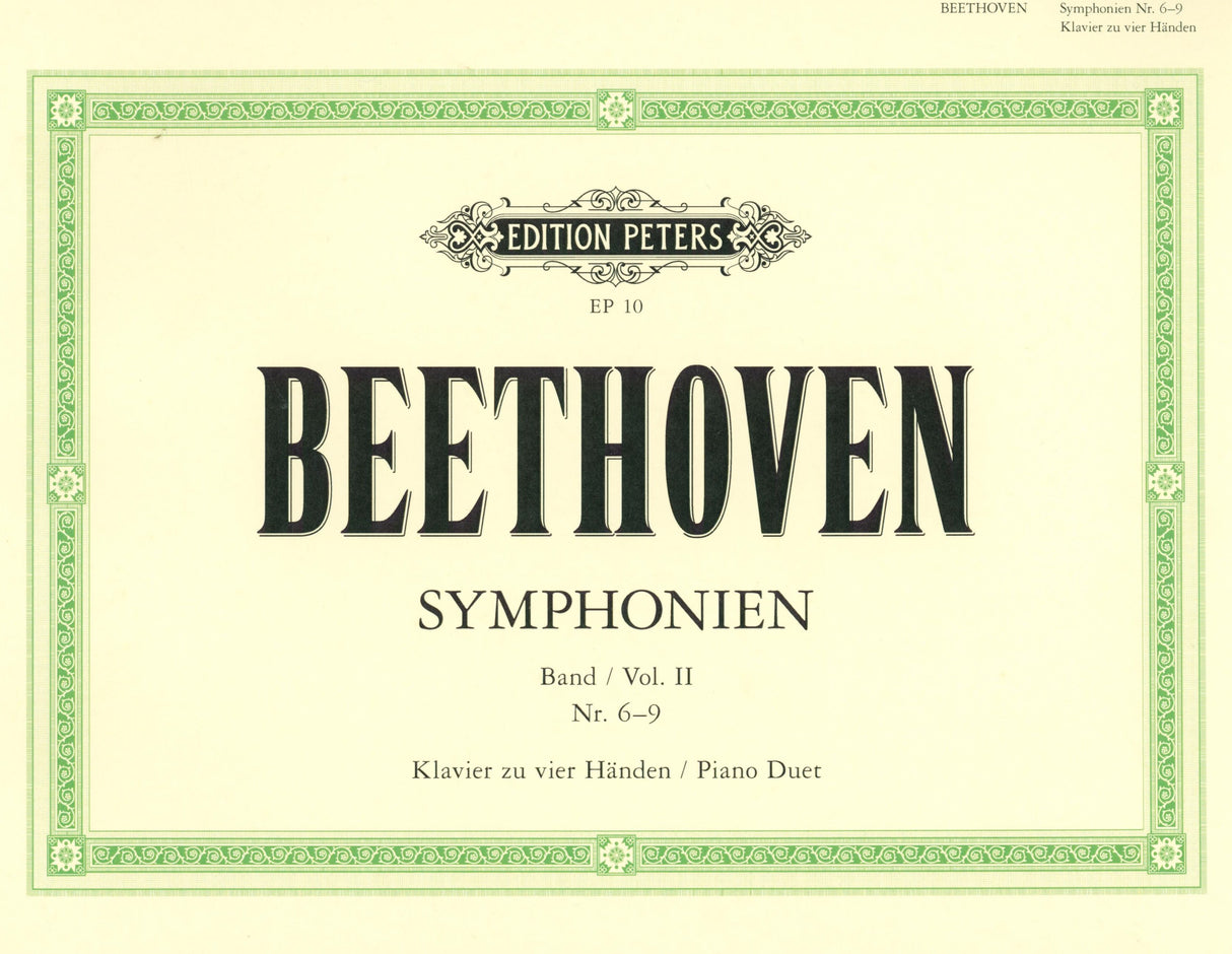 Beethoven: Symphonies 6-9 (arr. for piano 4-hands)