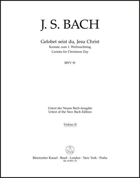 Bach: Gelobet seist du, Jesu Christ, BWV 91