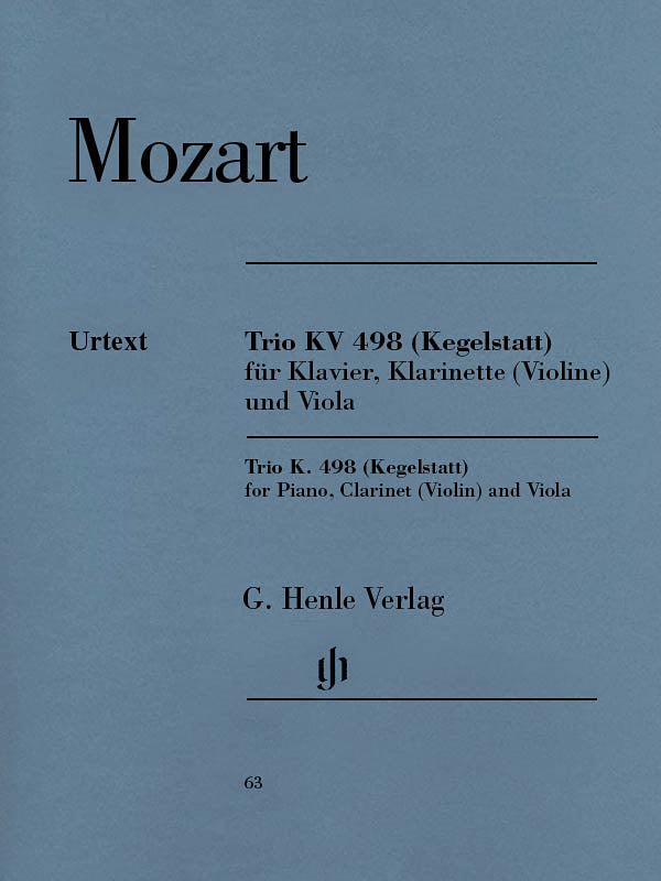 Mozart: Trio in E-flat Major, K. 498 (