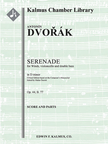 Dvořák: Serenade for Wind Instruments, Cello, and Double Bass, Op. 44, B. 77