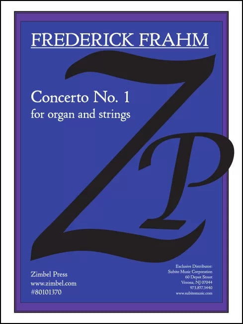 Frahm: Organ Concerto No. 1