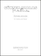 Bialas: Sonata piccola for Violin and Piano