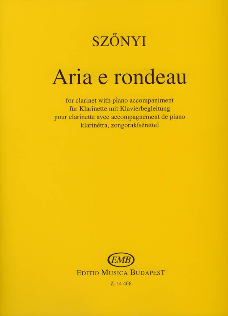 Szőnyi: Aria e rondeau
