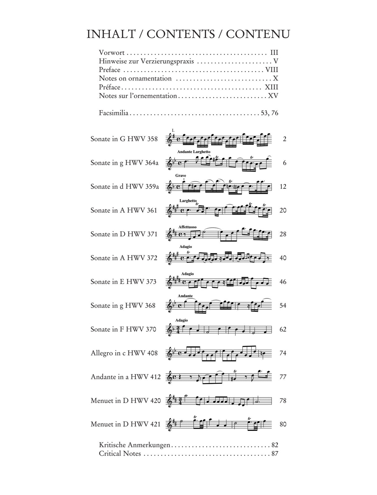 Handel: Sonatas for Violin and Basso Continuo