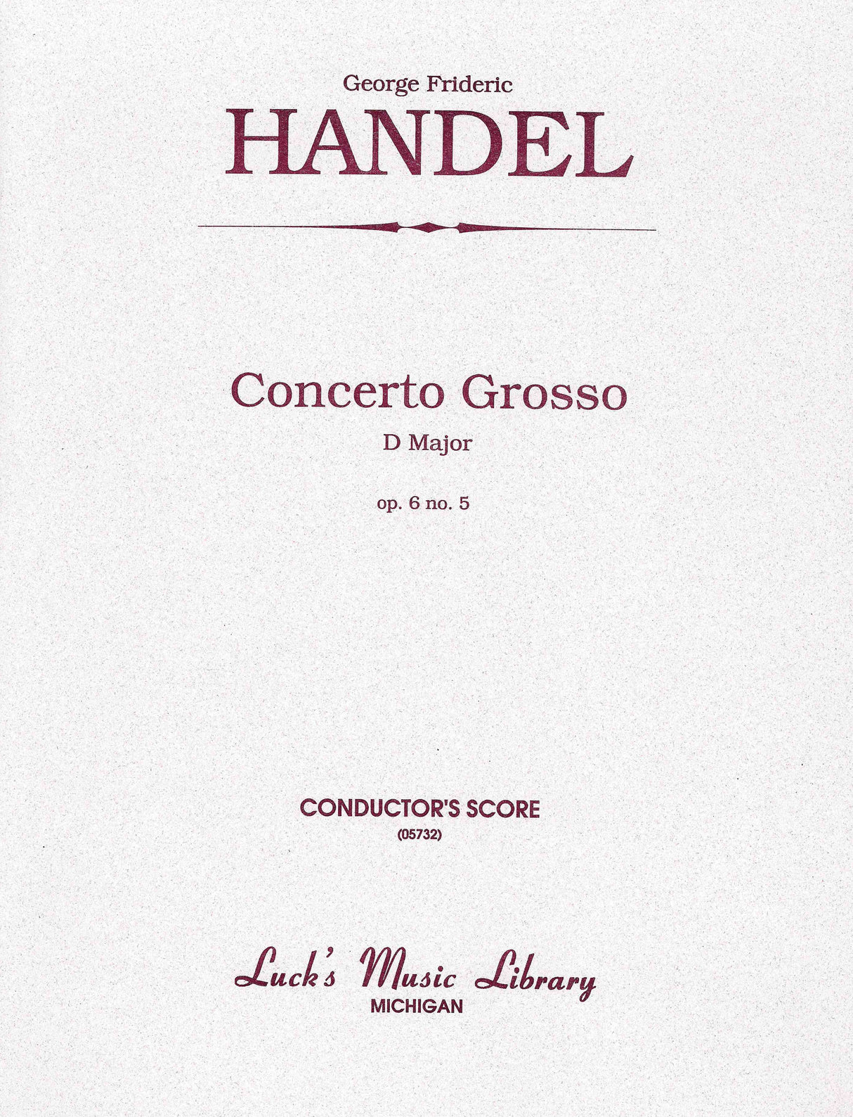 Handel: Concerto Grosso in D Major, Op. 6, No. 5