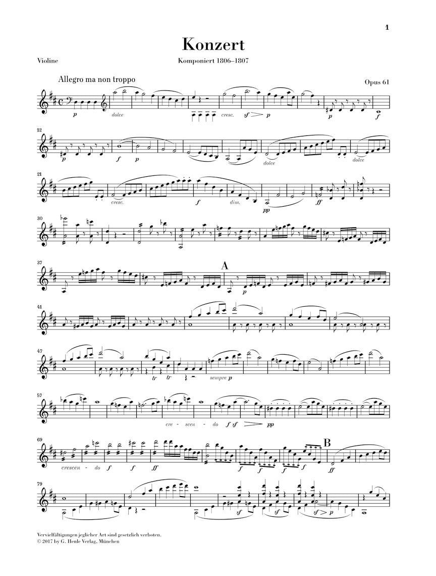 Beethoven: Violin Concerto in D Major, Op. 61 (Gidon Kremer Edition)