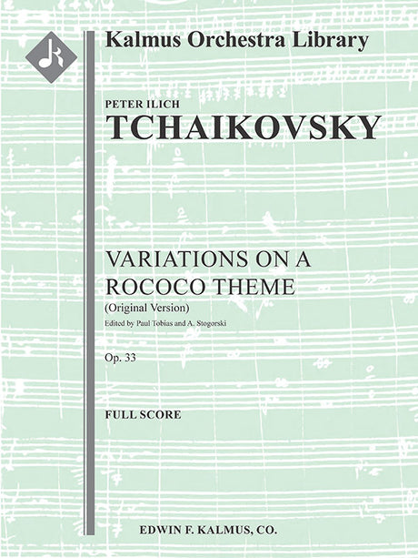 Tchaikovsky: Variations on a Rococo Theme, Op. 33