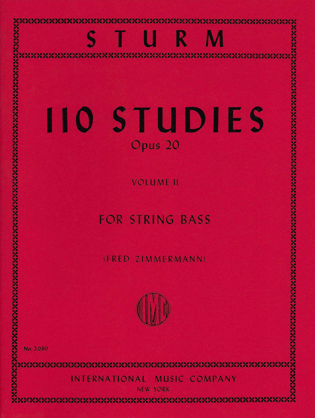Sturm: 110 Studies, Op. 20