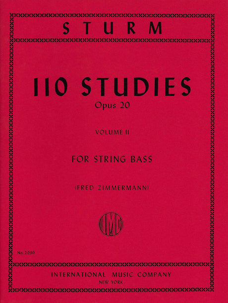 Sturm: 110 Studies, Op. 20