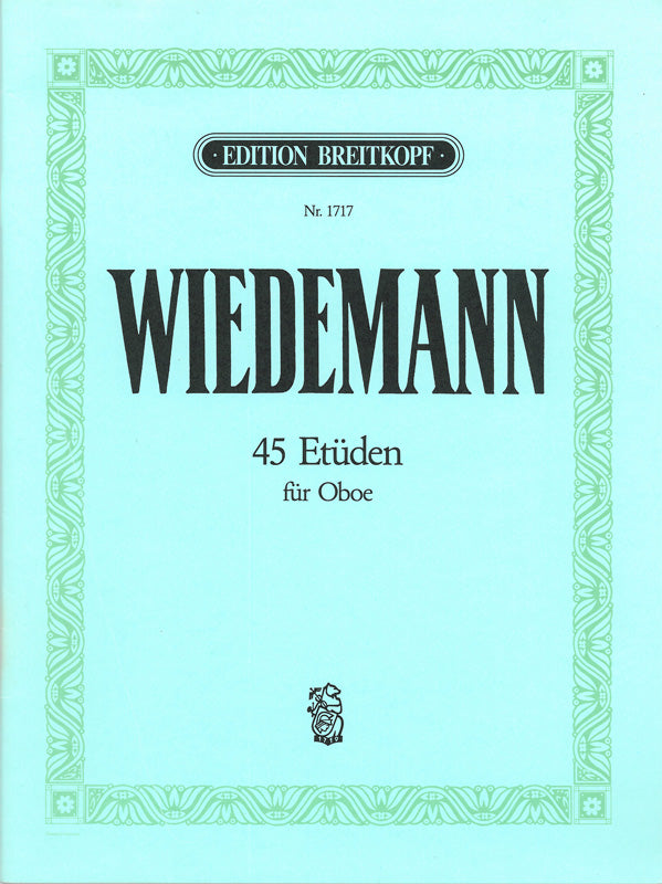 Wiedemann: 45 Etudes for Oboe