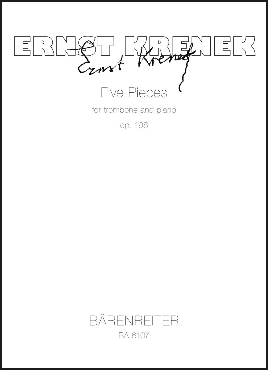 Krenek: Five Pieces, Op. 198