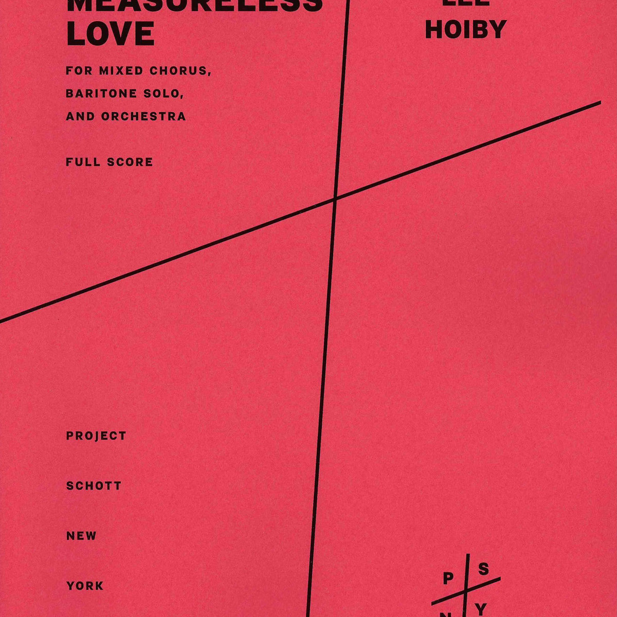 Hoiby: Measureless Love – Ficks Music