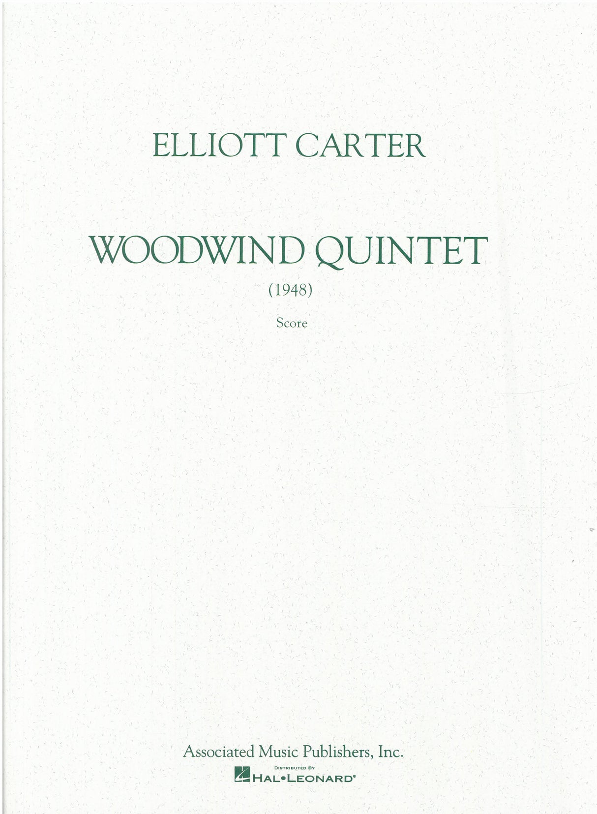 Carter: Woodwind Quintet