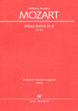 Mozart: Missa brevis in D Minor, K. 65 (61a)