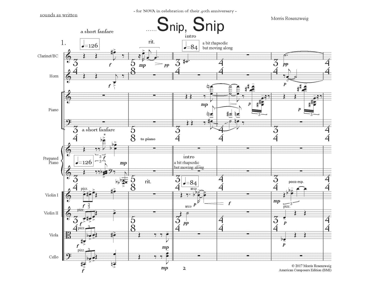Rosenzweig: ...Snip, Snip