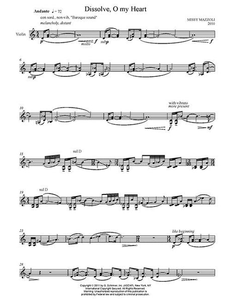 Mazzoli: Dissolve, O My Heart