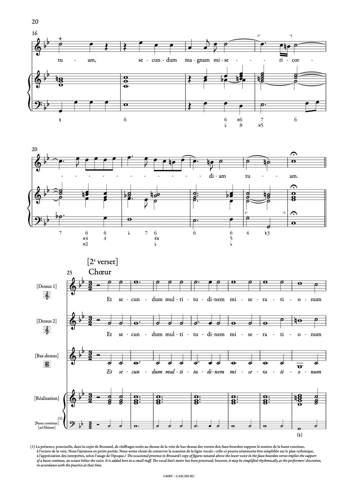 Delalande: Miserere à voix seule, S. 87