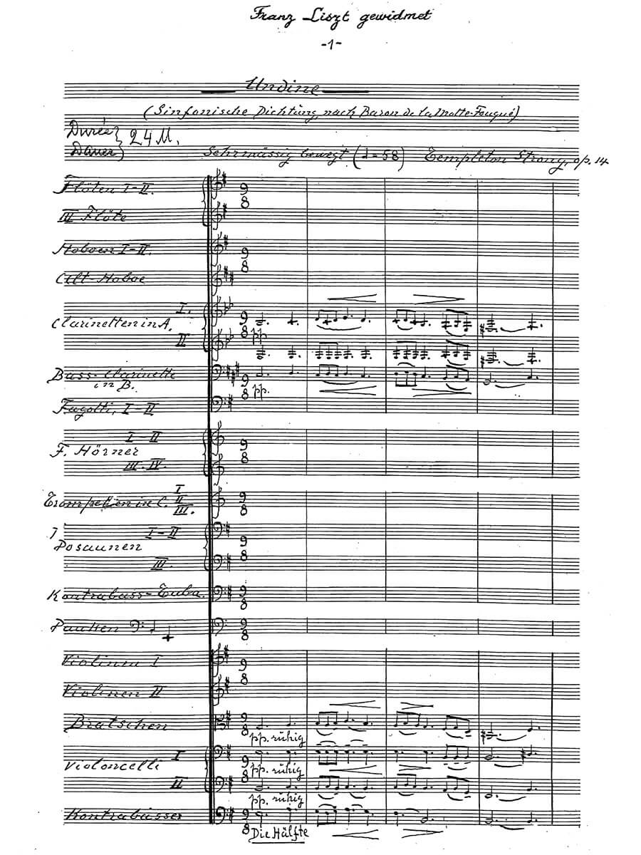 Strong: Undine, Op. 14