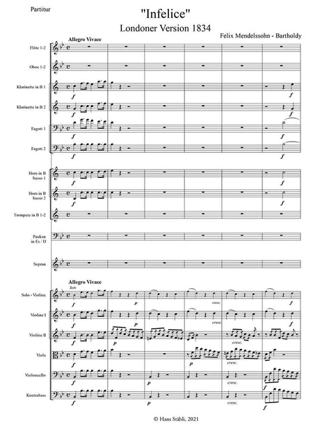 Mendelssohn: Infelice (London Version 1834)
