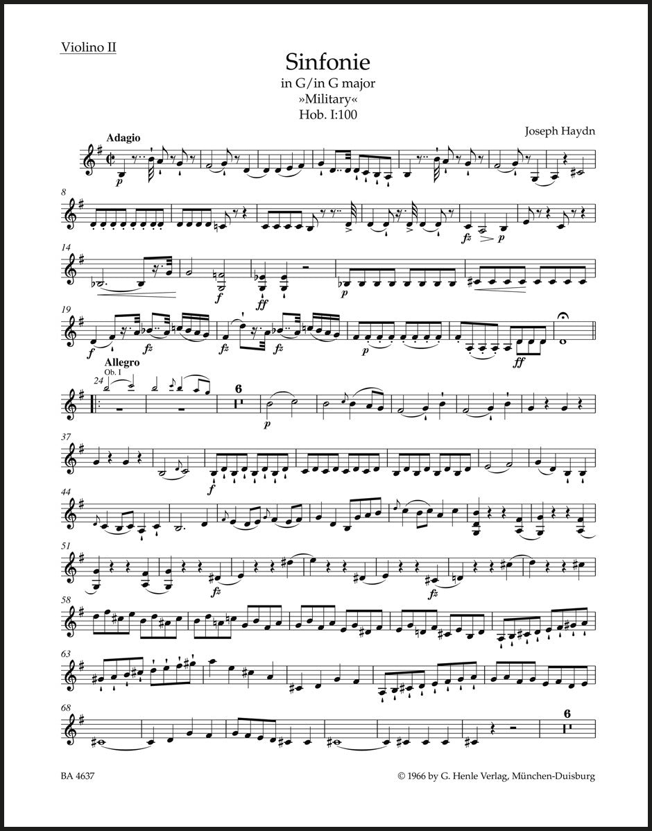 Haydn: Symphony in G Major, Hob. I:100