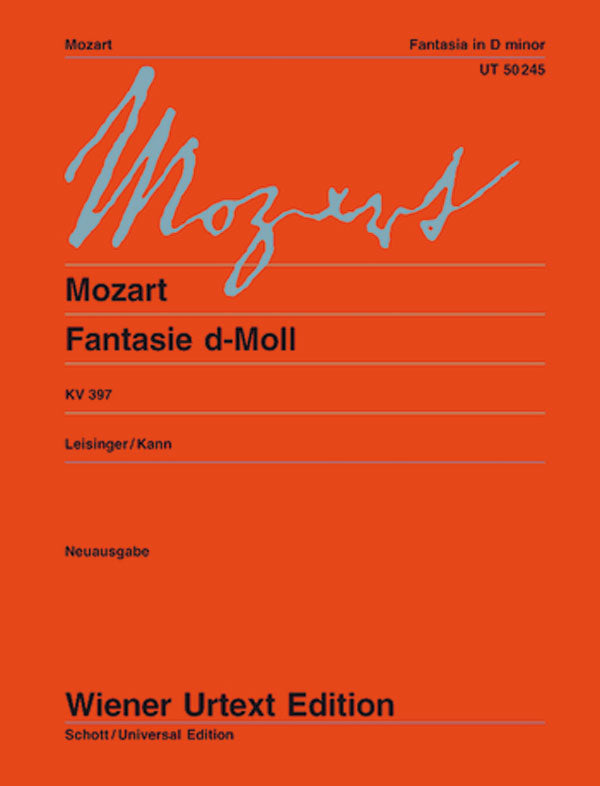 Mozart: Fantasy in D Minor, K. 397 (385g)