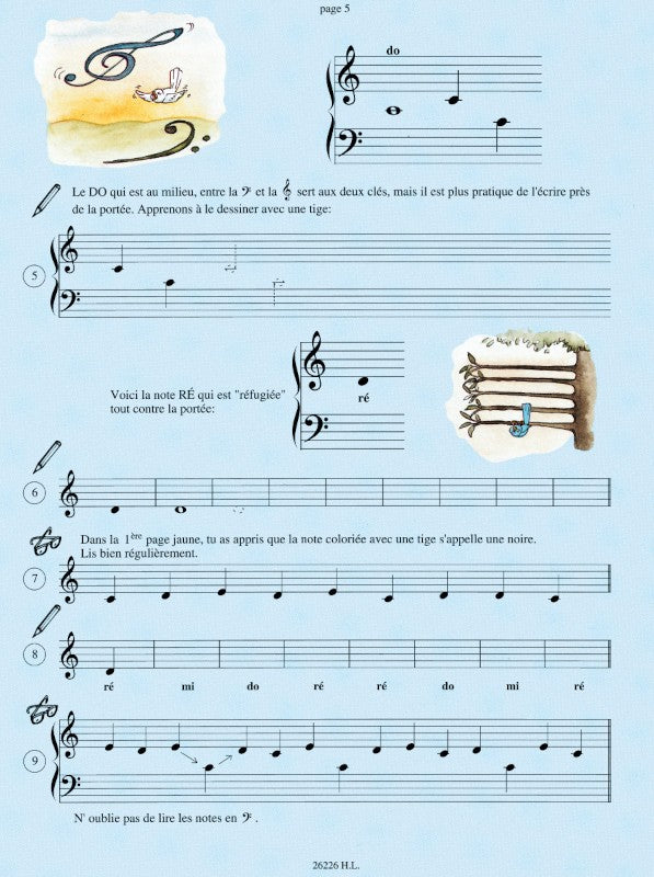 Je découvre la clé de sol et la clé de fa - Volume 1