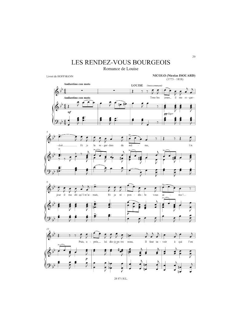 Airs d'opéras comiques - Soprano Volume A