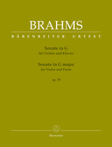 Brahms: Violin Sonata in G Major, Op. 78