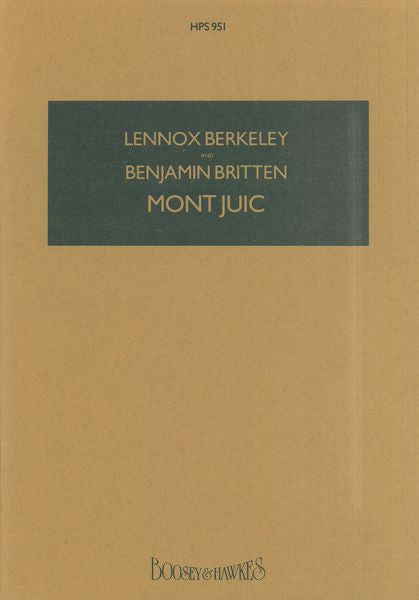 Britten: Mont Juic, Op. 12