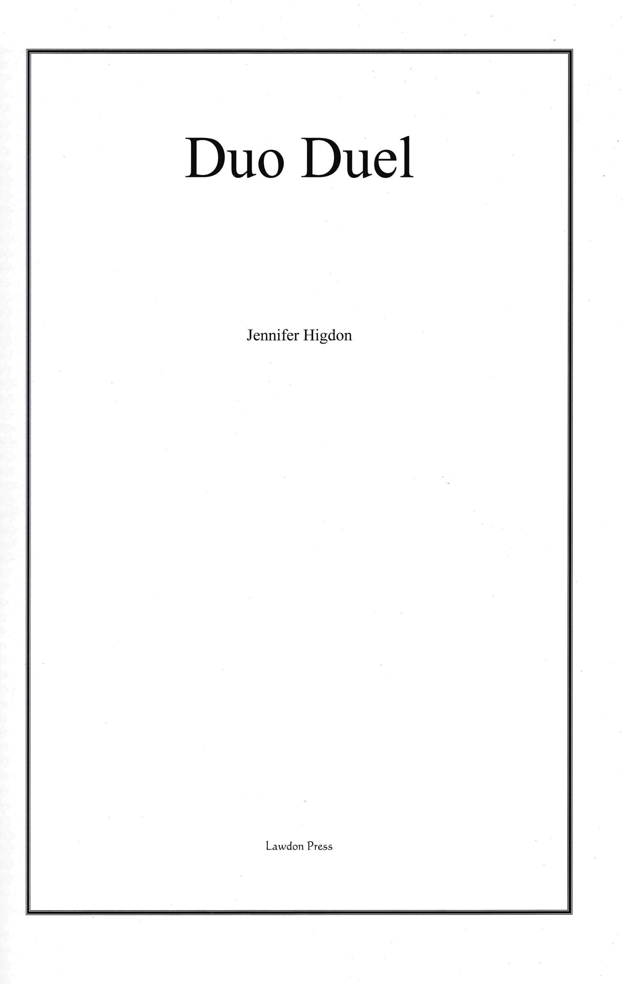 Higdon: Duo Duel