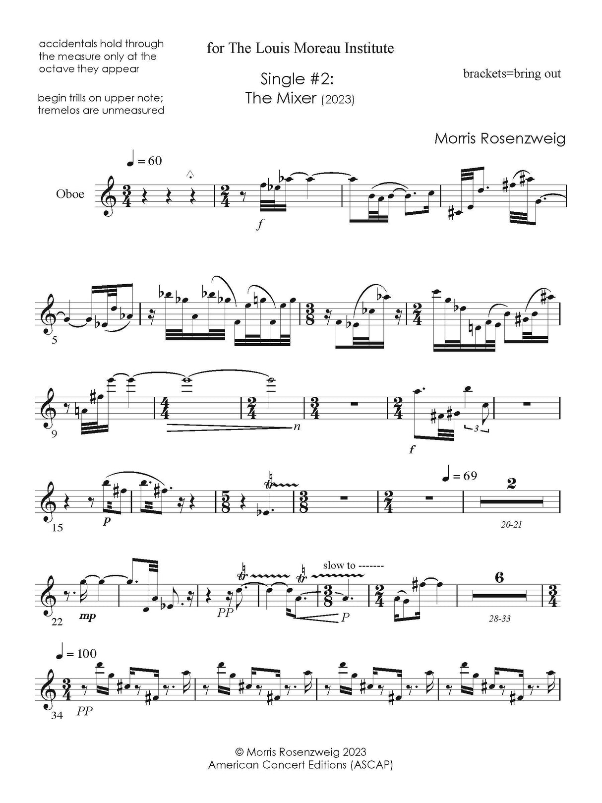 Rosenzweig: Single #2 (The Mixer)