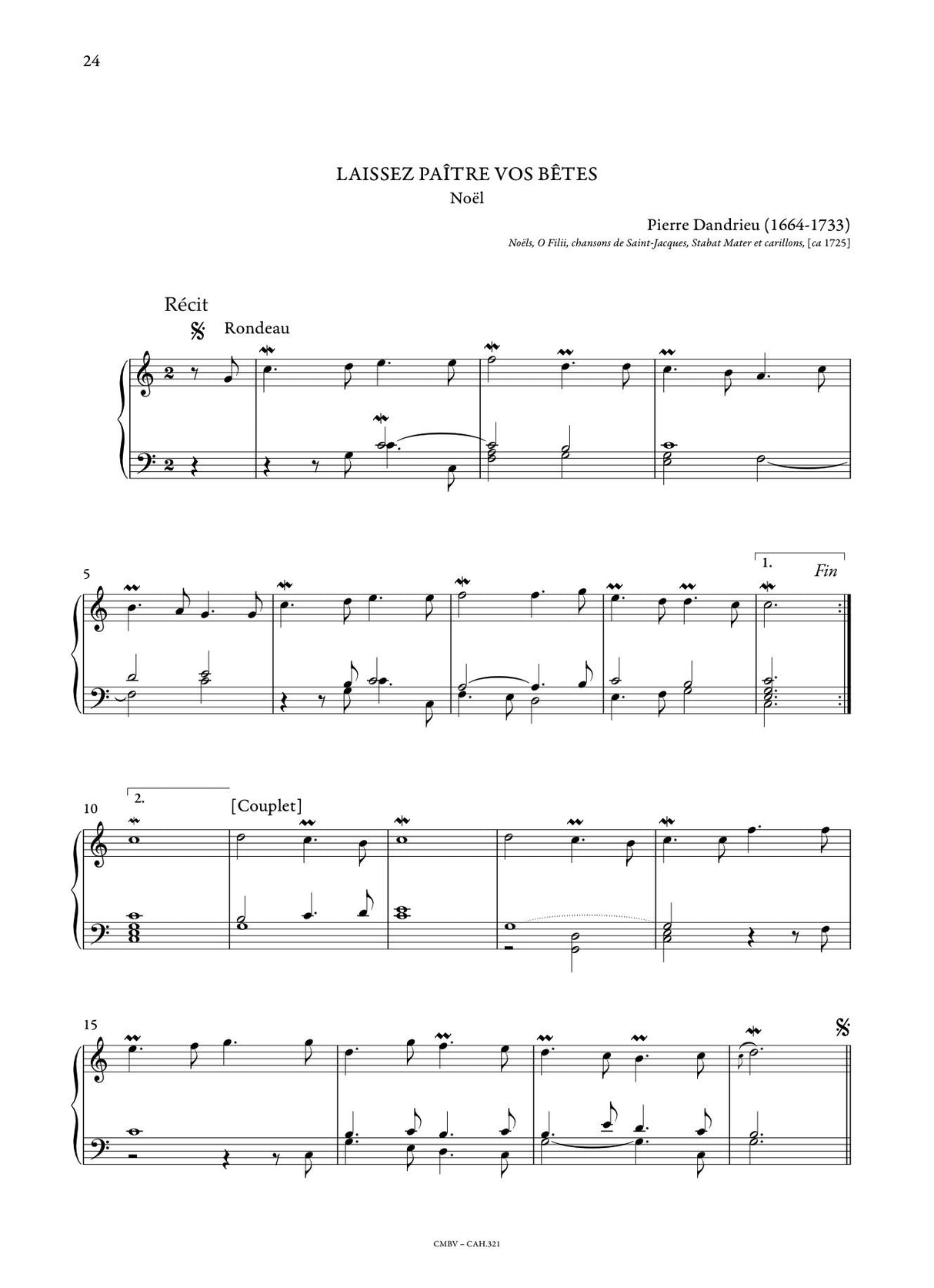 Anthology of French Baroque Music - Organ - Volume 1