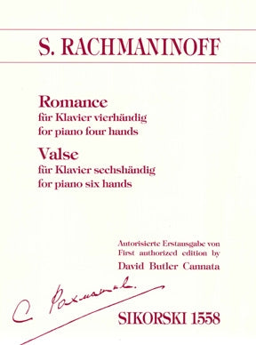 Rachmaninoff: Romance for Piano 4 Hands & Valse for Piano 6 Hands (both for One Piano)