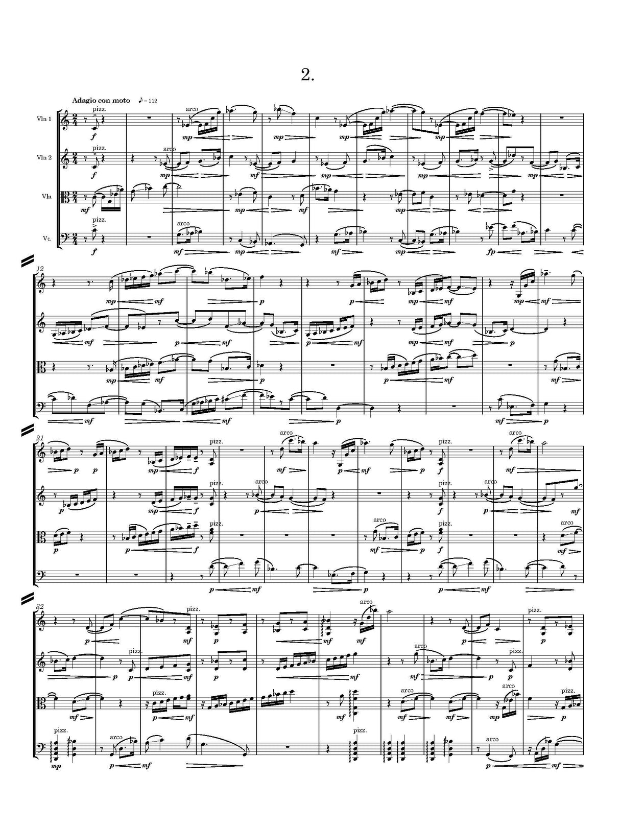 Stallcop: String Quartet No. 1