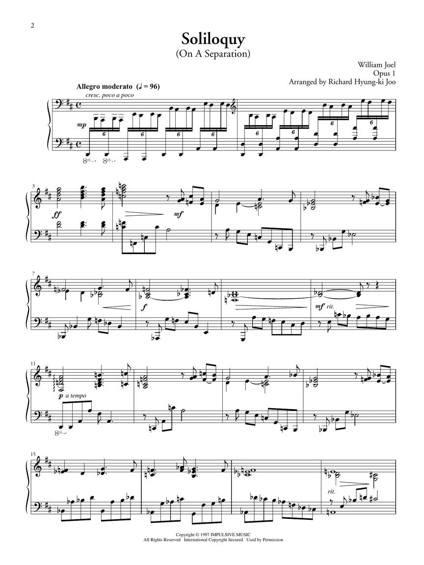 Joel: Fantasies & Delusions, Opp. 1-10