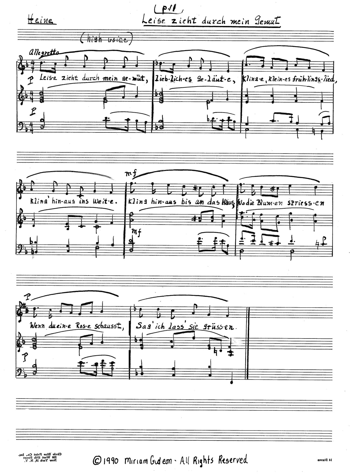 Gideon: German Songs