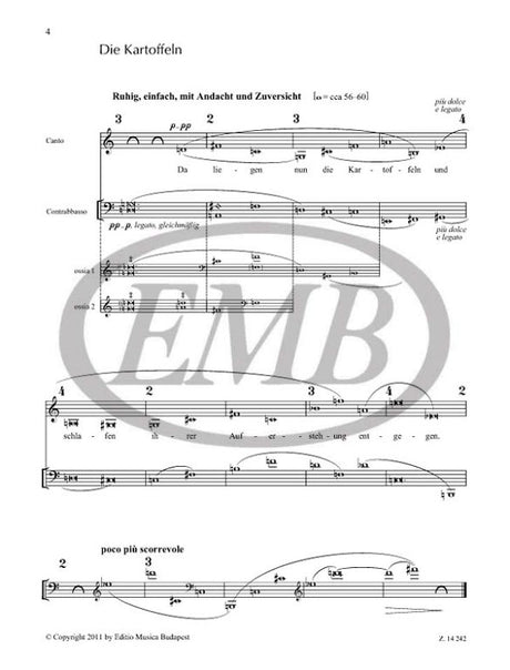 Kurtág: Fragments from the Scrapbooks of Georg Christoph Lichtenberg, Op. 37a